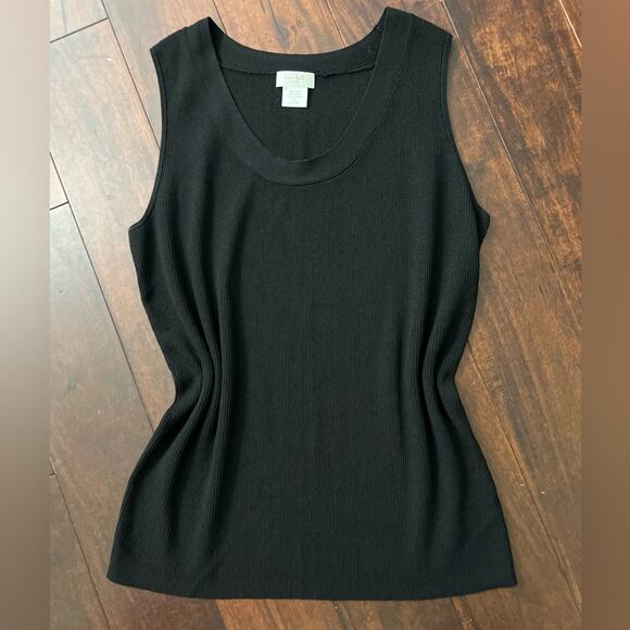 Kate Hill Woman Black Knit Sleeveless Top Size 2X - Picture 6 of 7